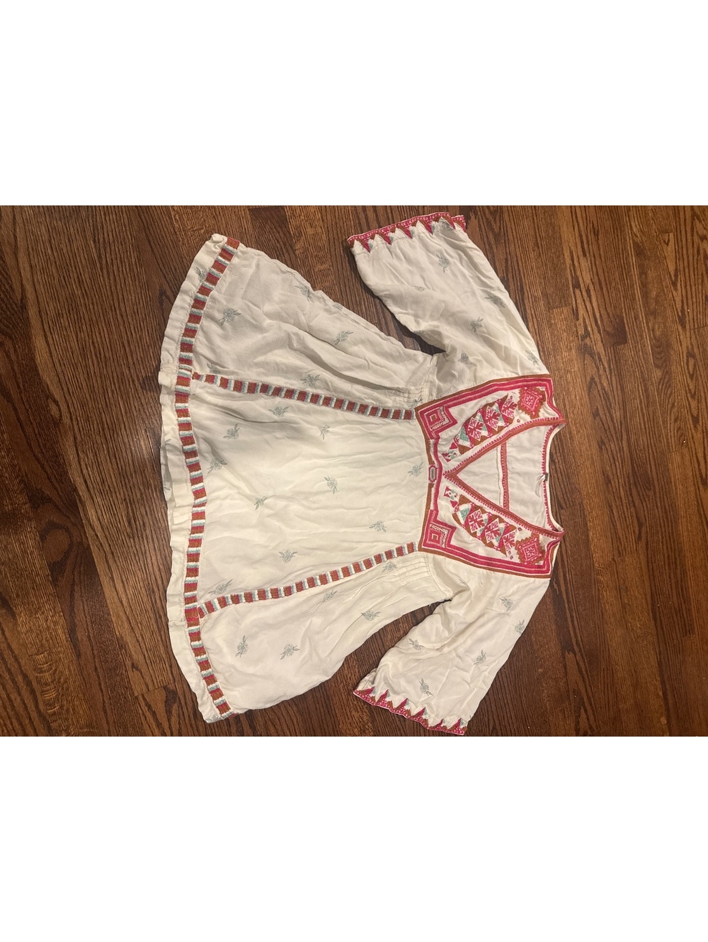 Free People Embroidered Tunic/Mini Dress Size Medium